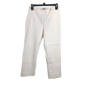 Bryn Walker Zip Capri Pant Womens XS White New w Flaw